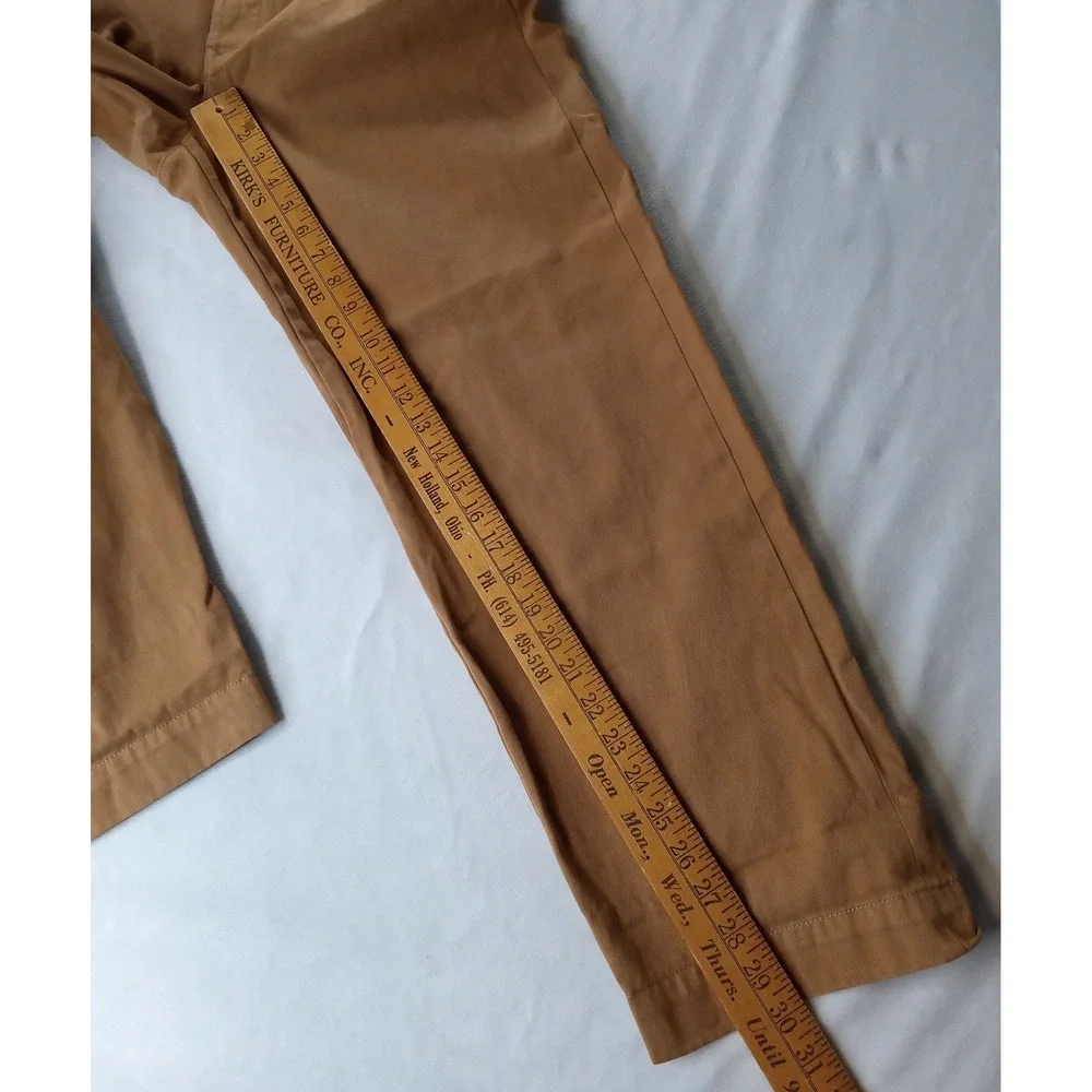 Wallace & Barnes Officer Chino Mens 32x30 Brown Selvedge Cotton Field Trousers